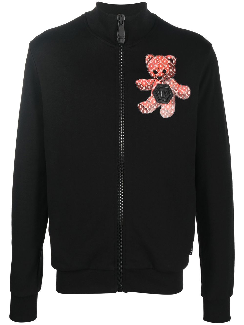 Teddy Bear zip-up sweatshirt - Black