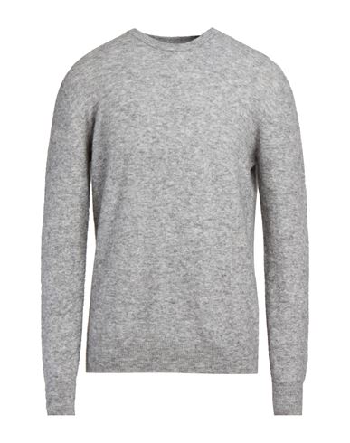 Man Sweater Grey Size 40 Polyamide, Wool, Baby alpaca wool, Elastane