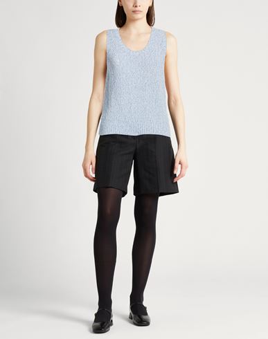 Woman Sweater Light blue Size S Cotton, Polyamide