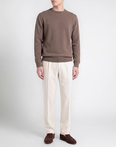 Man Sweater Light brown Size XL Cashmere