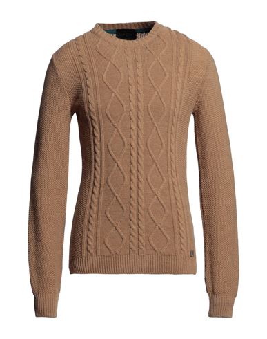 Bl.11 Block Eleven Man Sweater Camel Size L Acrylic, Wool, Alpaca wool, Viscose