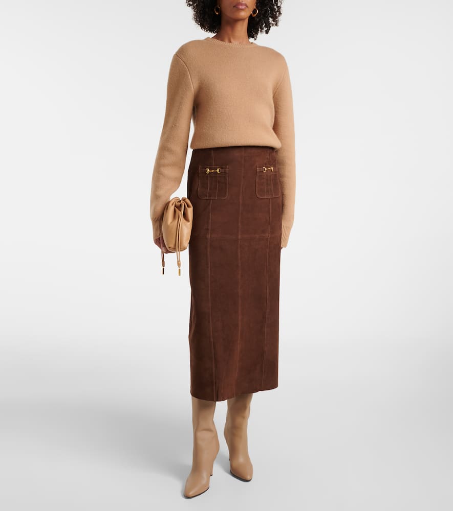 Edwina suede skirt