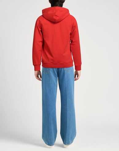 Man Sweatshirt Tomato red Size S Cotton, Elastane