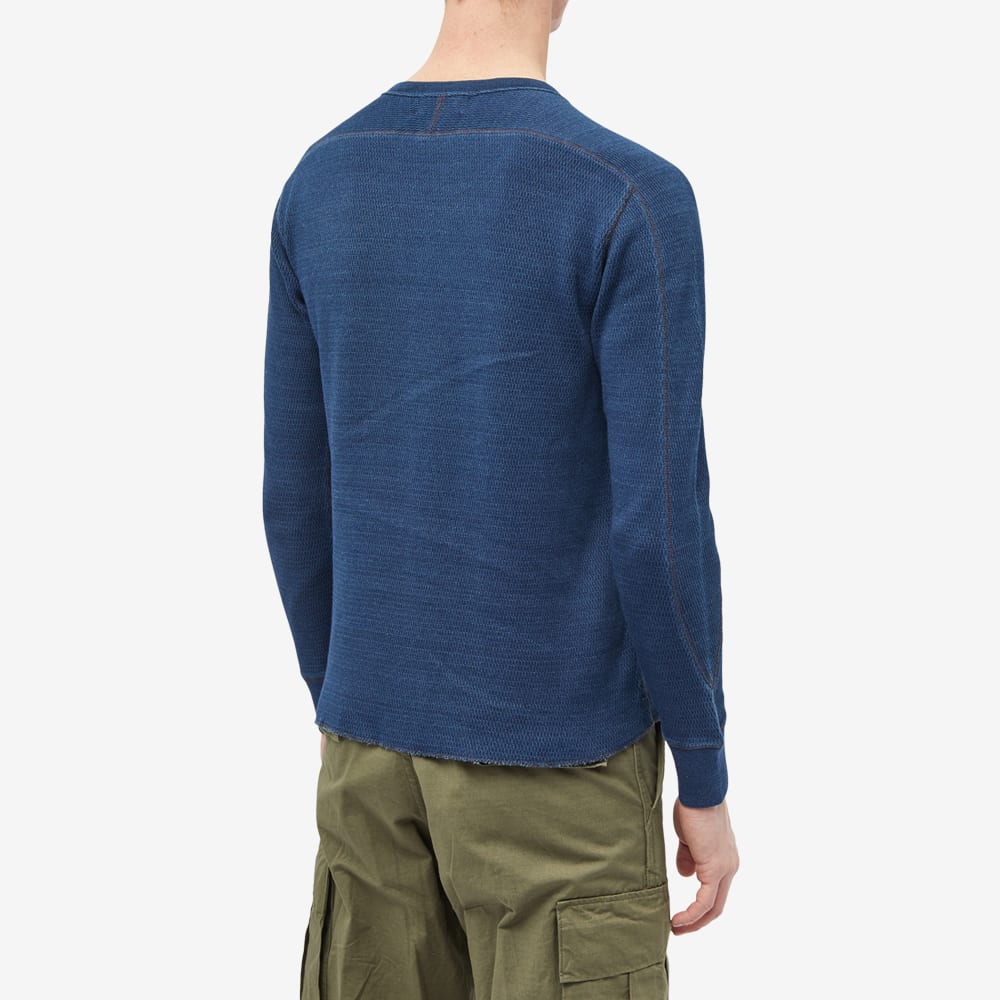 Men's Long Sleeve T-Shirt in Rinsed Blue Indigo