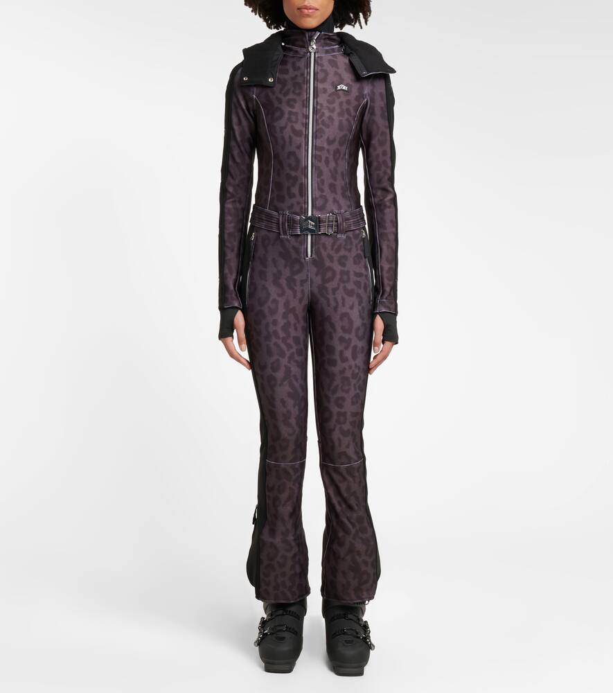 Magic Ghoster leopard-print ski suit