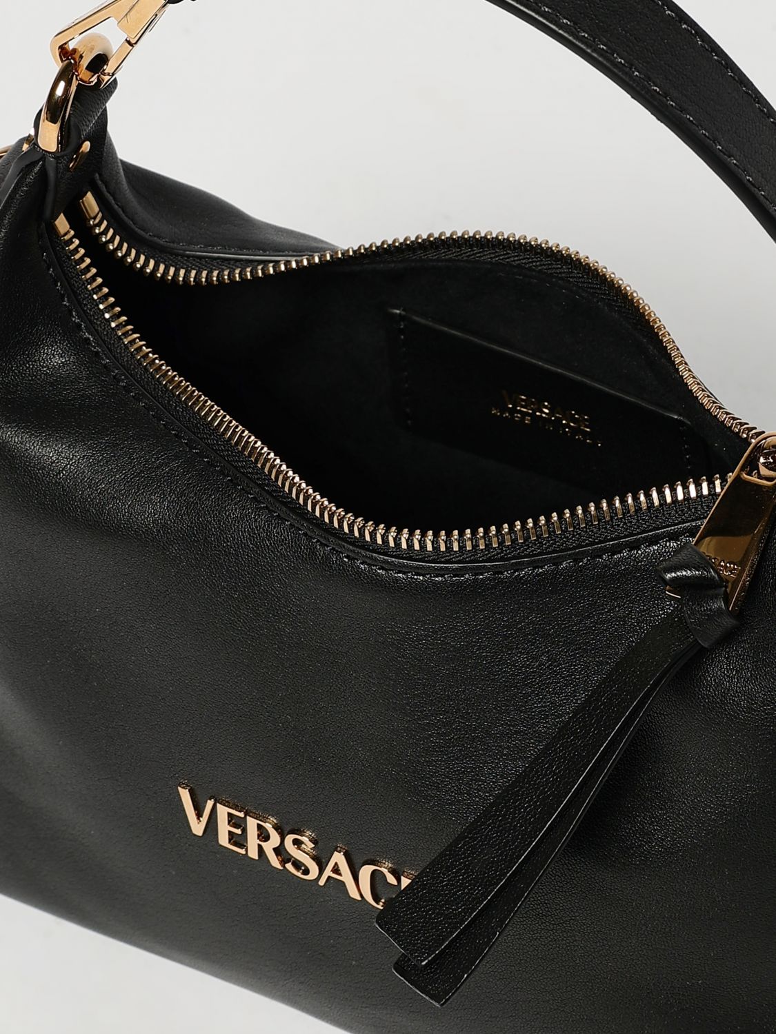 Leather tote bag - Yellow