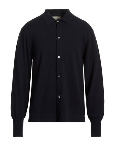 Officine Générale Man Cardigan Navy Size L Virgin Wool