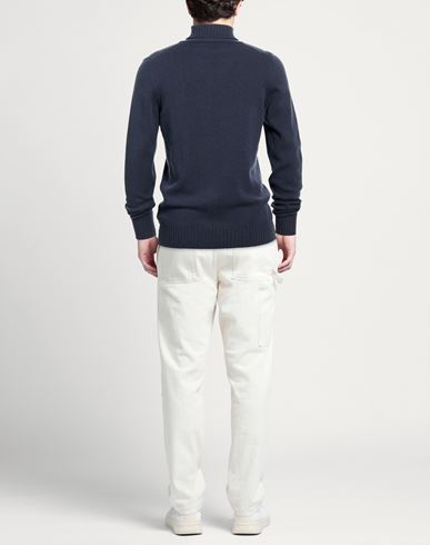 Man Turtleneck Navy Size L Wool, Polyamide