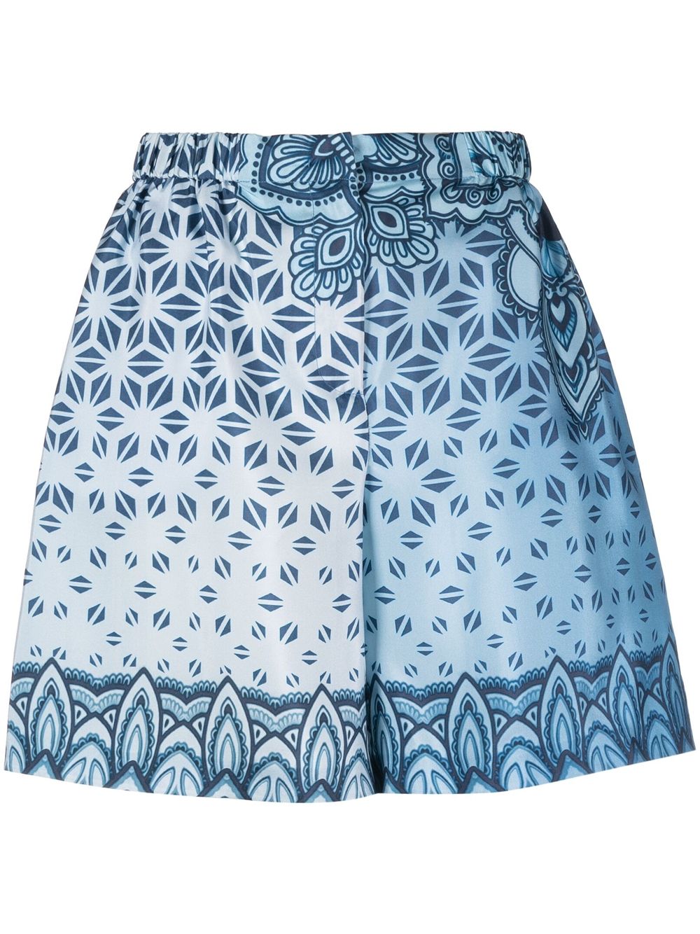 Tonal-design shorts - Blue