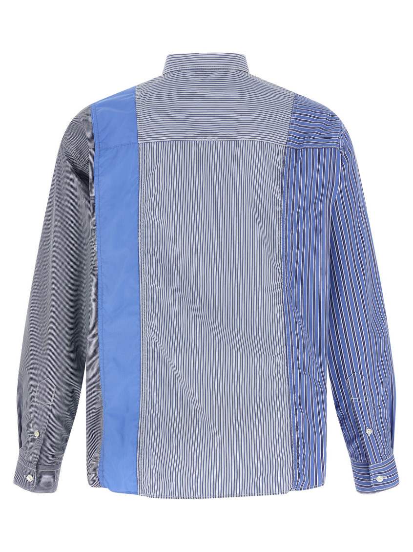 Blue Patchwork shirt