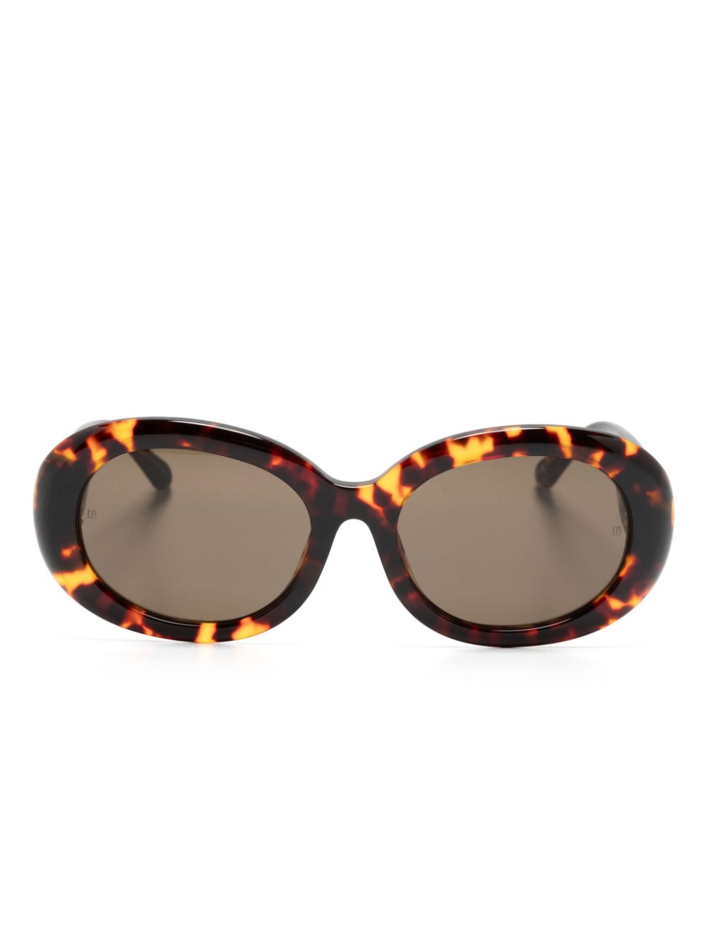 Lina oval-frame sunglasses - Pink