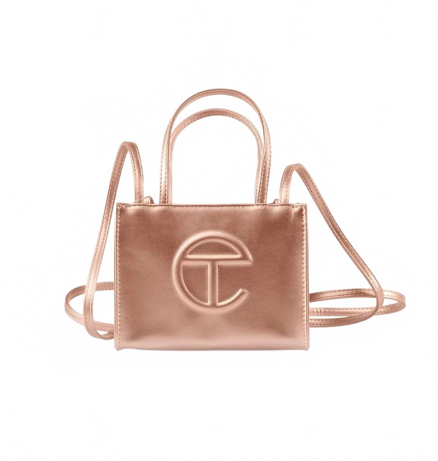 Small Shopping Tote Bag In Copper