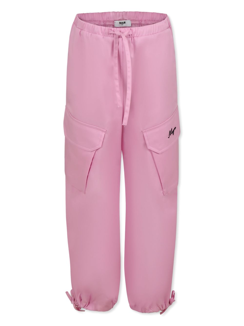 Logo-embroidered trousers - Pink