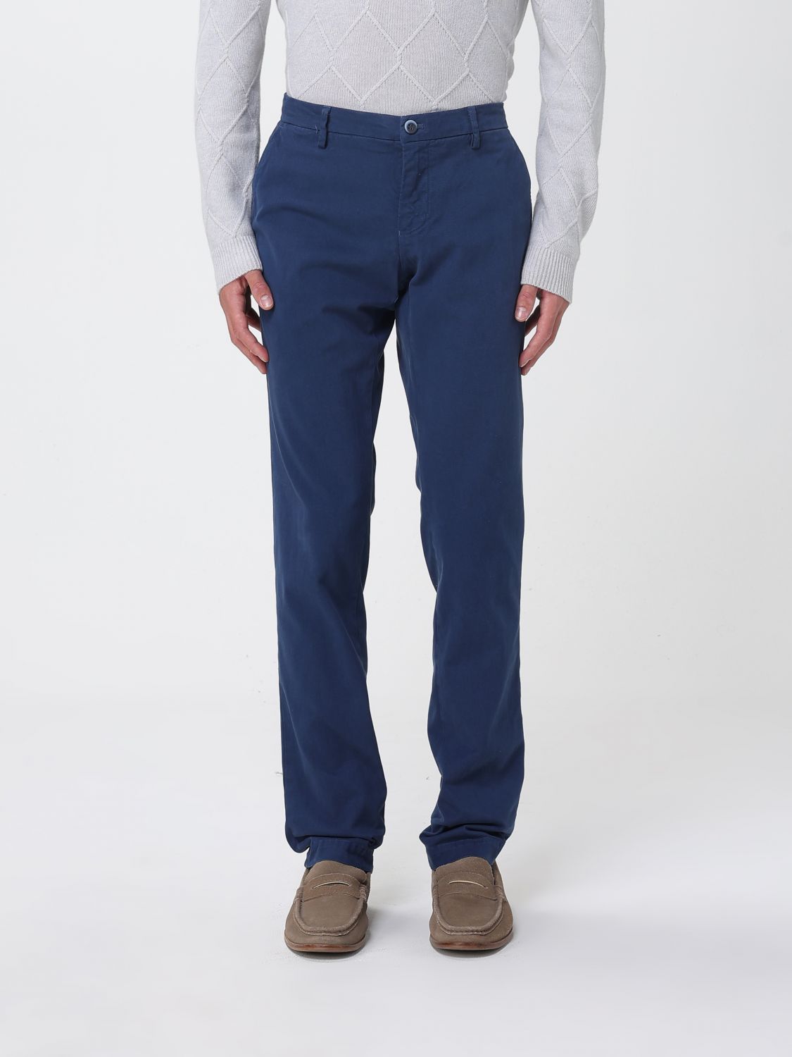 Pants Men color Gnawed Blue