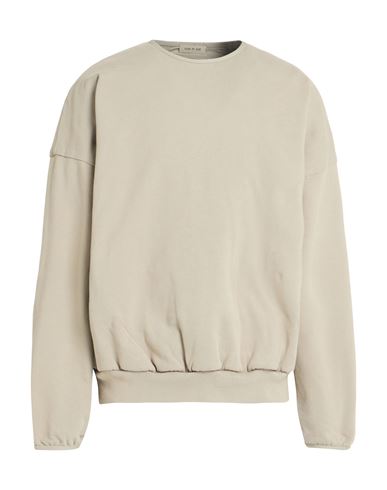 Man Sweatshirt Khaki Size L Cotton