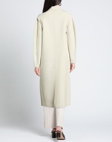 Woman Coat Ivory Size 4 Virgin Wool, Cashmere, Viscose, Polyurethane