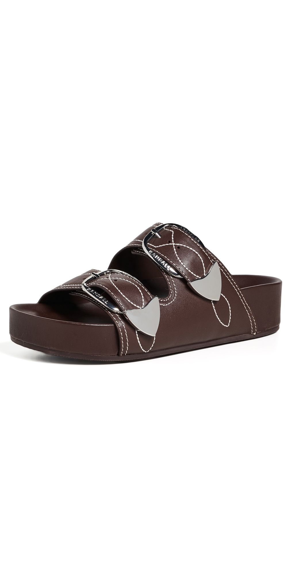 Nico Two Strap Sandals Espresso/Cream