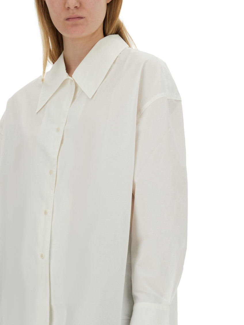 White Oversized Solid Shirt