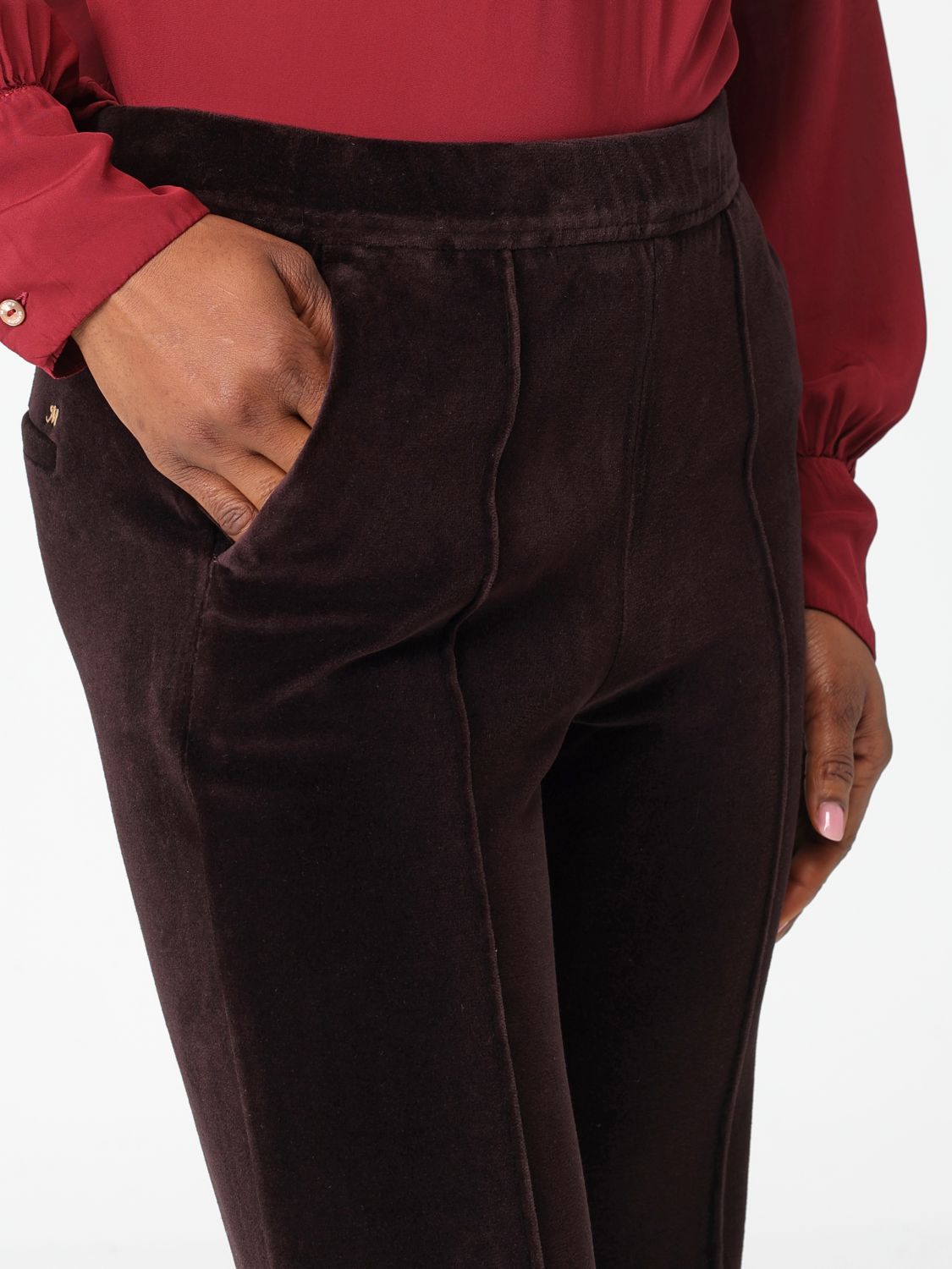 Pants Woman color Ebony