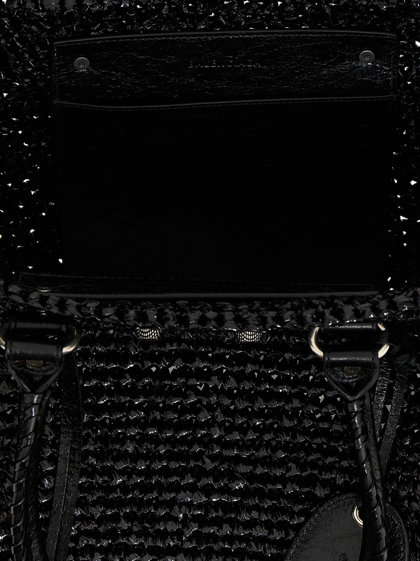 -Le Cagole Panier Tote Nero-Donna