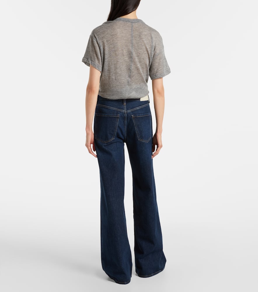 Paloma mid-rise wide-leg jeans