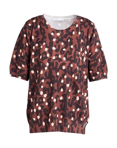 Gold Woman Sweater Brown Size XL Cotton, Cashmere