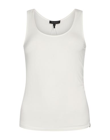 Woman Tank top Ivory Size M Modal, Elastane