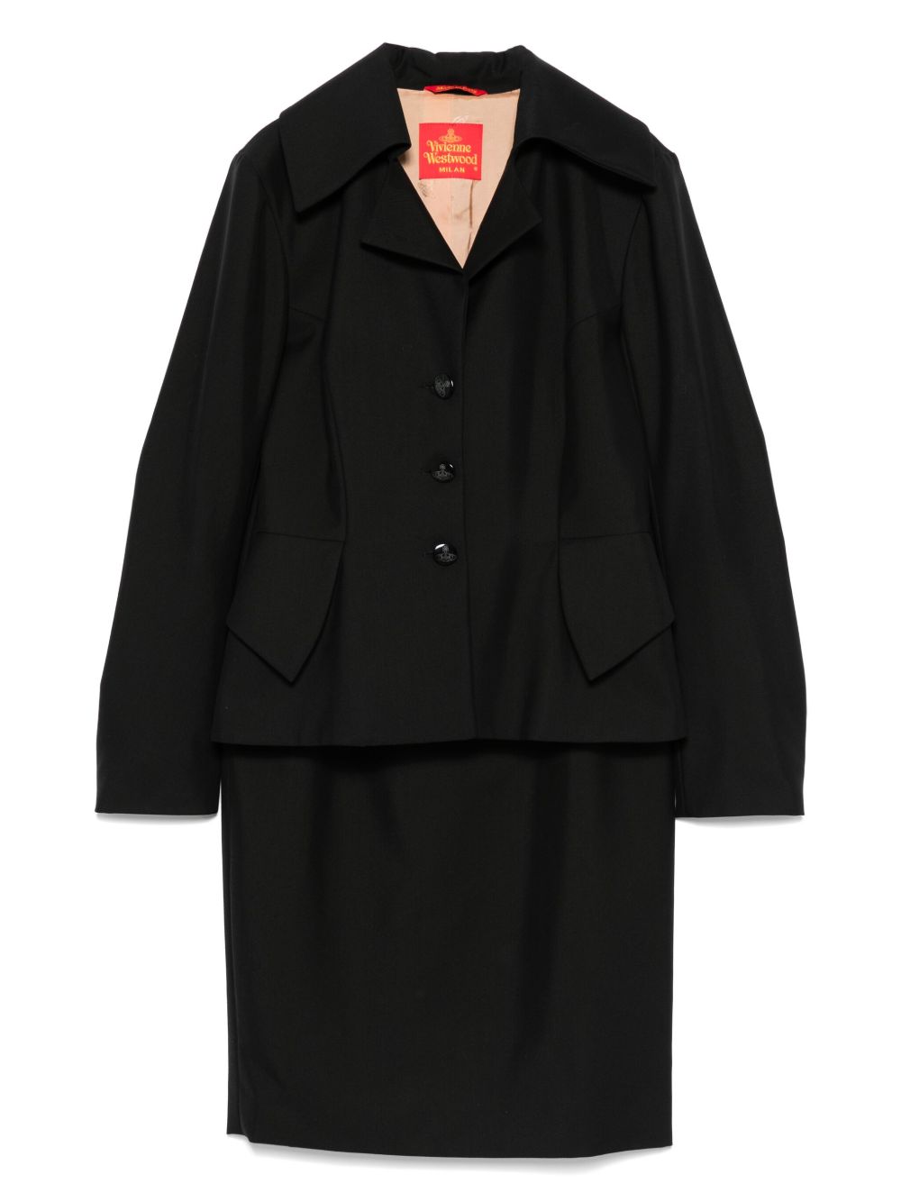 1990s single-breasted suit - Black
