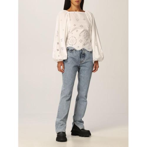 Broderie anglaise blouse - White