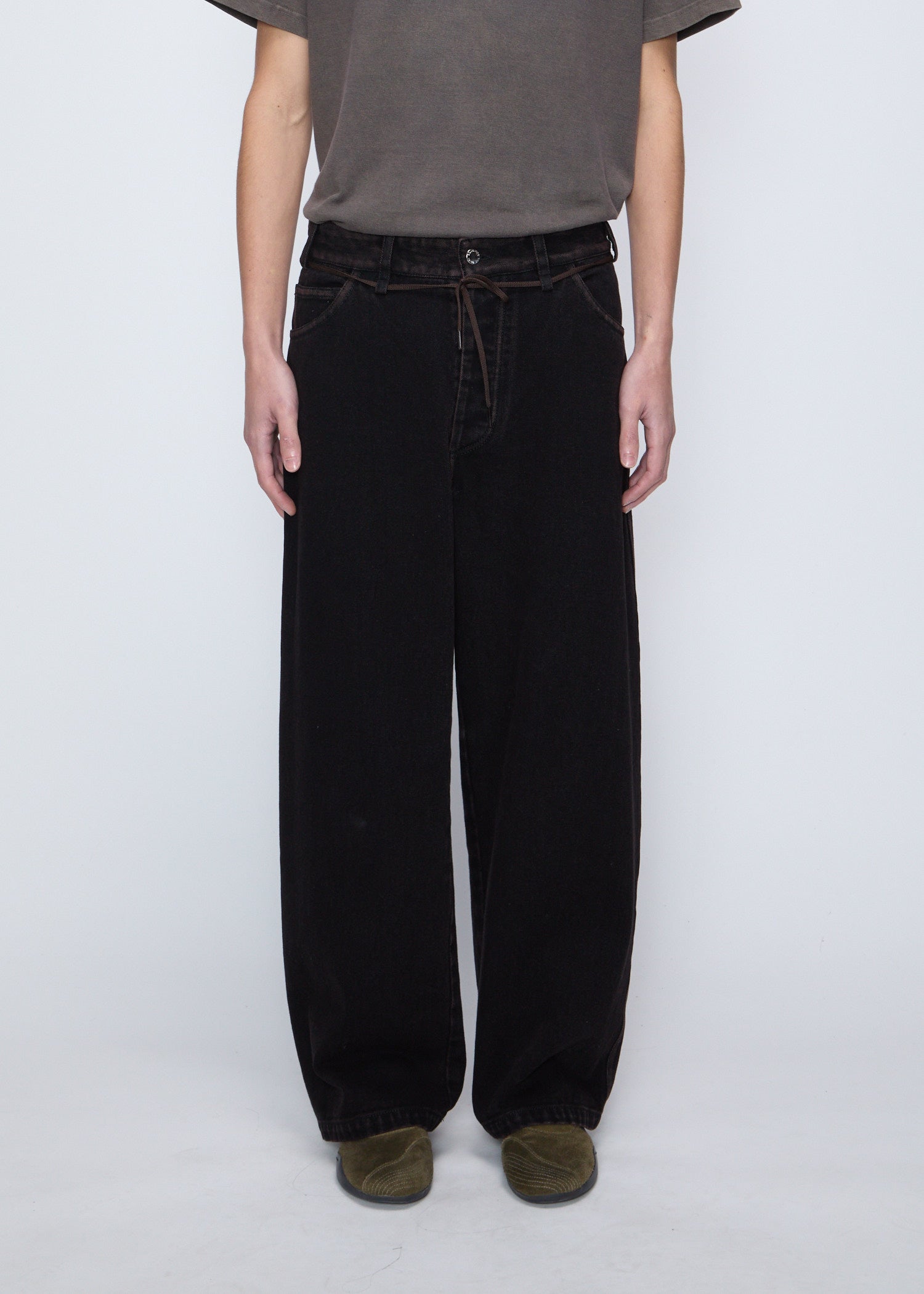 Baggy Denim Jeans — Black