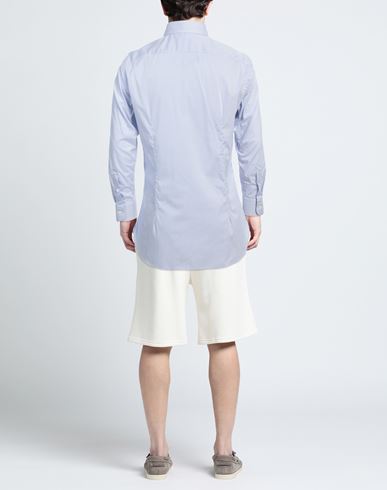 Man Shirt Light blue Size 15 Cotton, Polyamide, Elastane