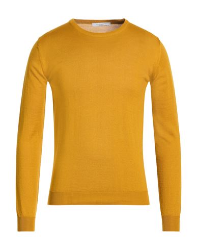 Man Sweater Mustard Size M Wool, Acrylic