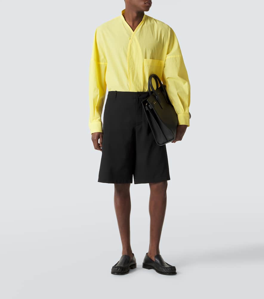 Camargue virgin wool Bermuda shorts