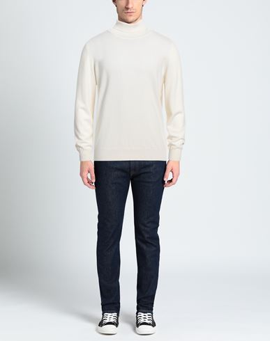 Man Turtleneck Ivory Size 50 Cashmere