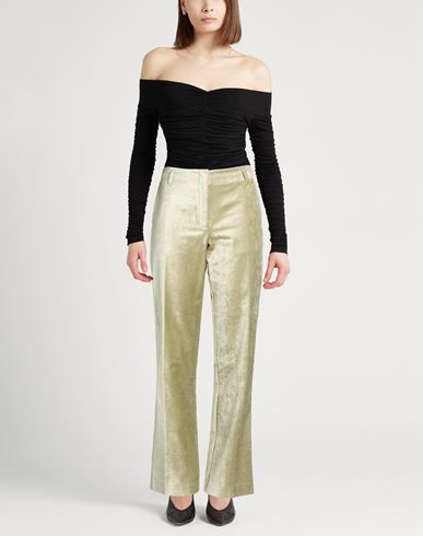 Forte_forte Woman Pants Sage green Size 0 Cotton, Viscose, Elastane