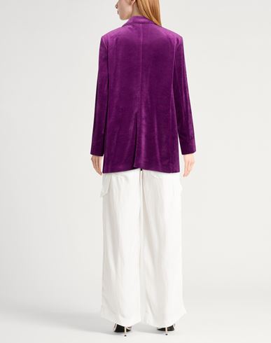 Elena Mirò Woman Blazer Mauve Size 16 Cotton, Polyester