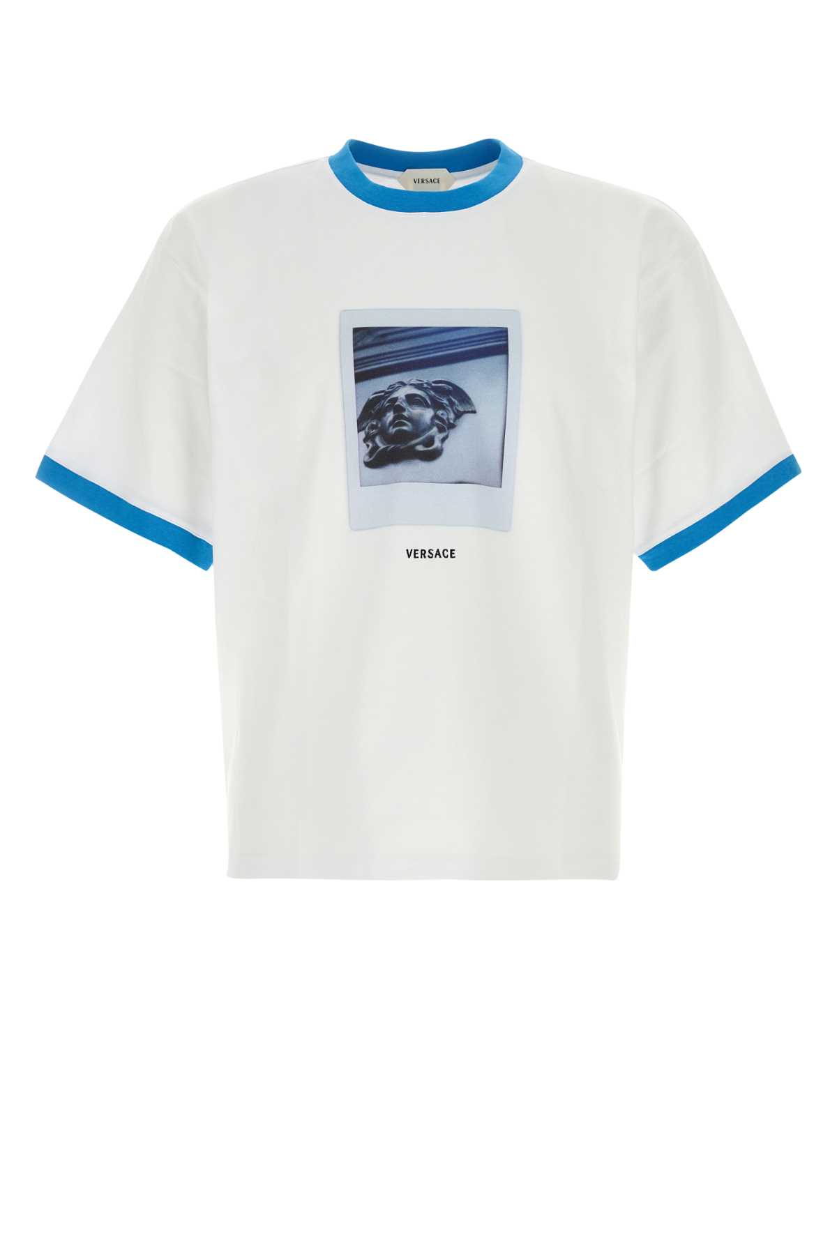 Versace - cotton crew neck t shirt graphic tri