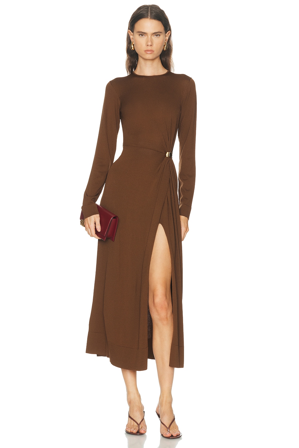 Altuzarra Tingley Dress in Toffee - Brown. M also in L
