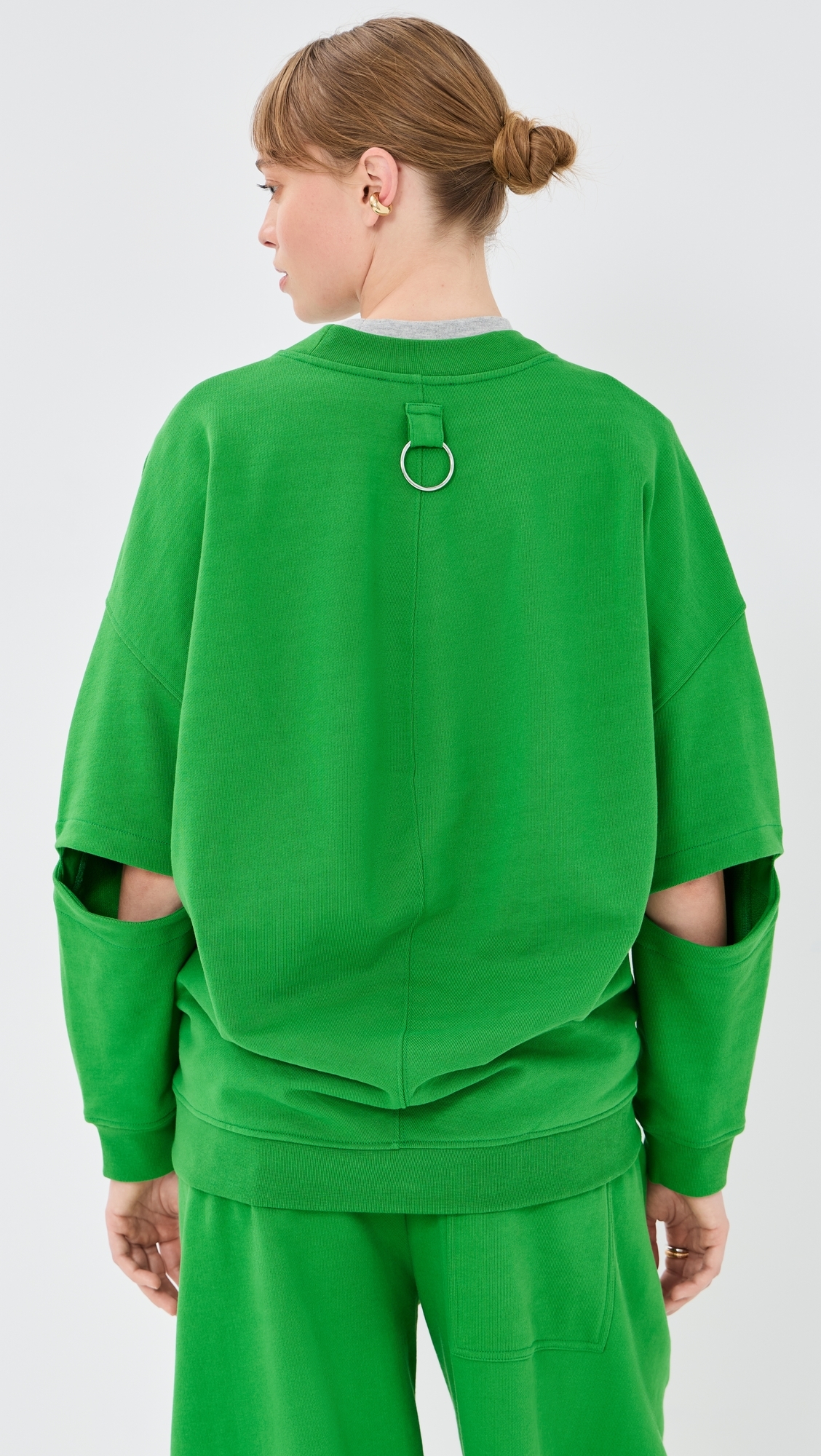 Cocoon Crewneck Sweatshirt Green