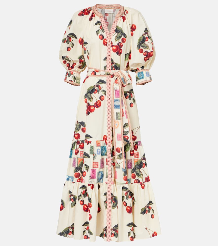 Notes From The Road printed cotton shirt dress