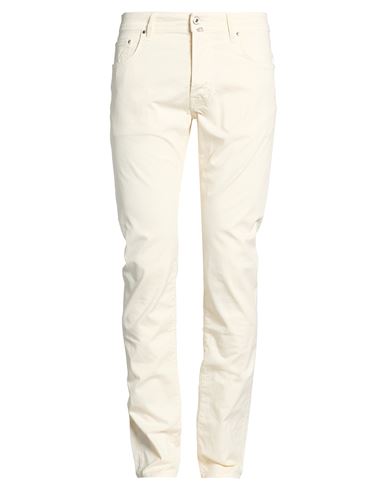 Jacob Cohёn Man Pants Off white Size 33 Cotton, Lyocell, Elastane