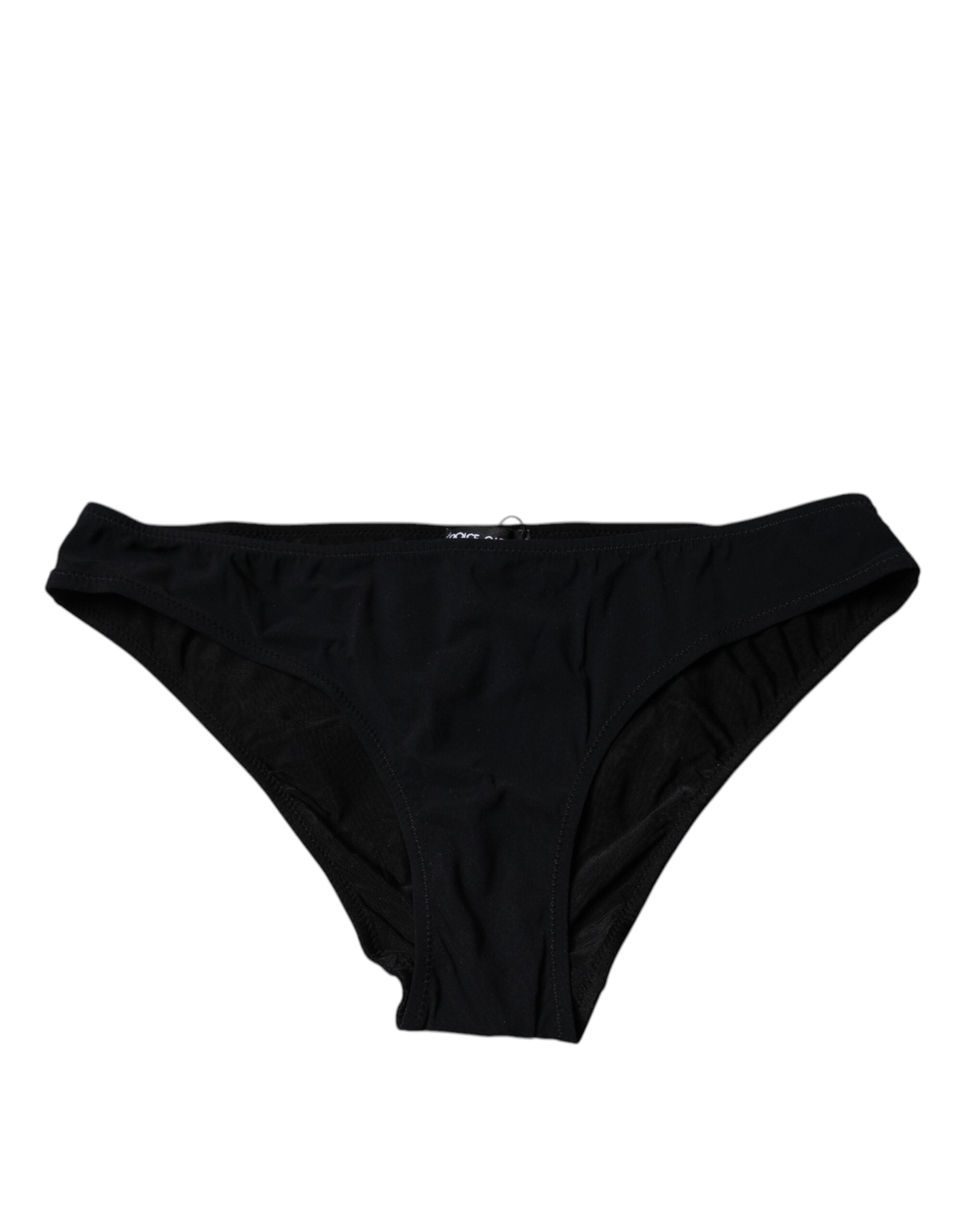 Nylon Stretch Briefs — Black