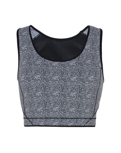 Sàpopa Elif Jaquard Crop Top Woman Top Black Size L Polyamide, Elastane