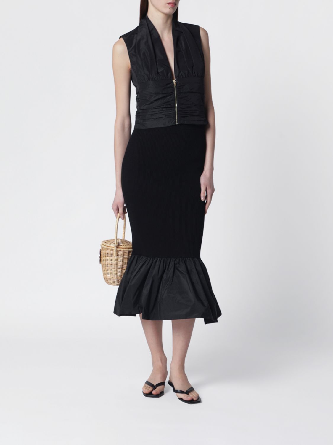 Skirt Woman color Black