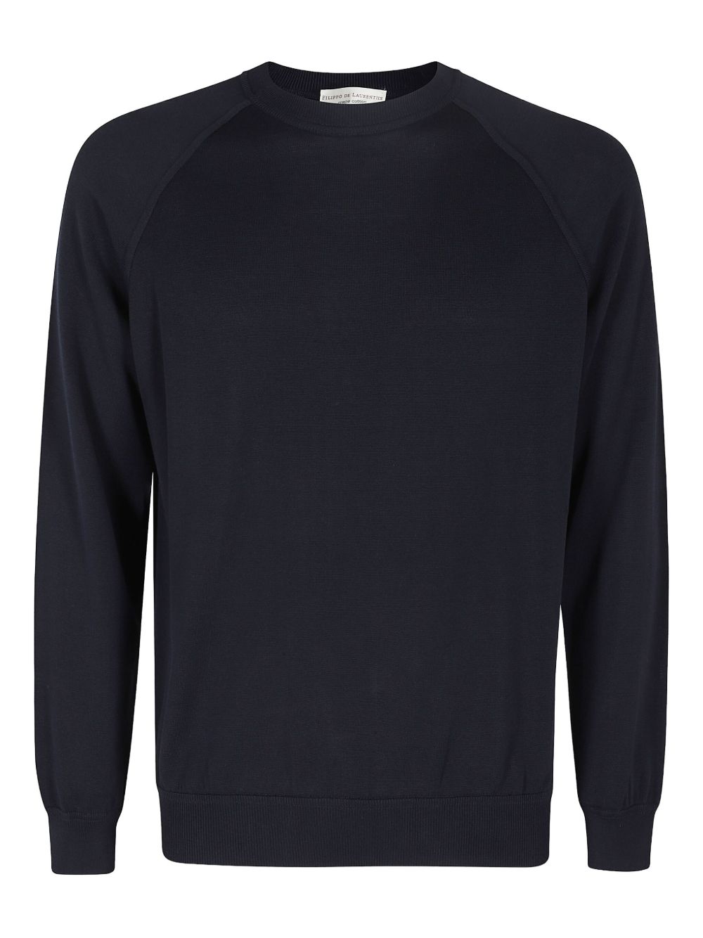 Crew-neck raglan-sleeves sweater - Blue