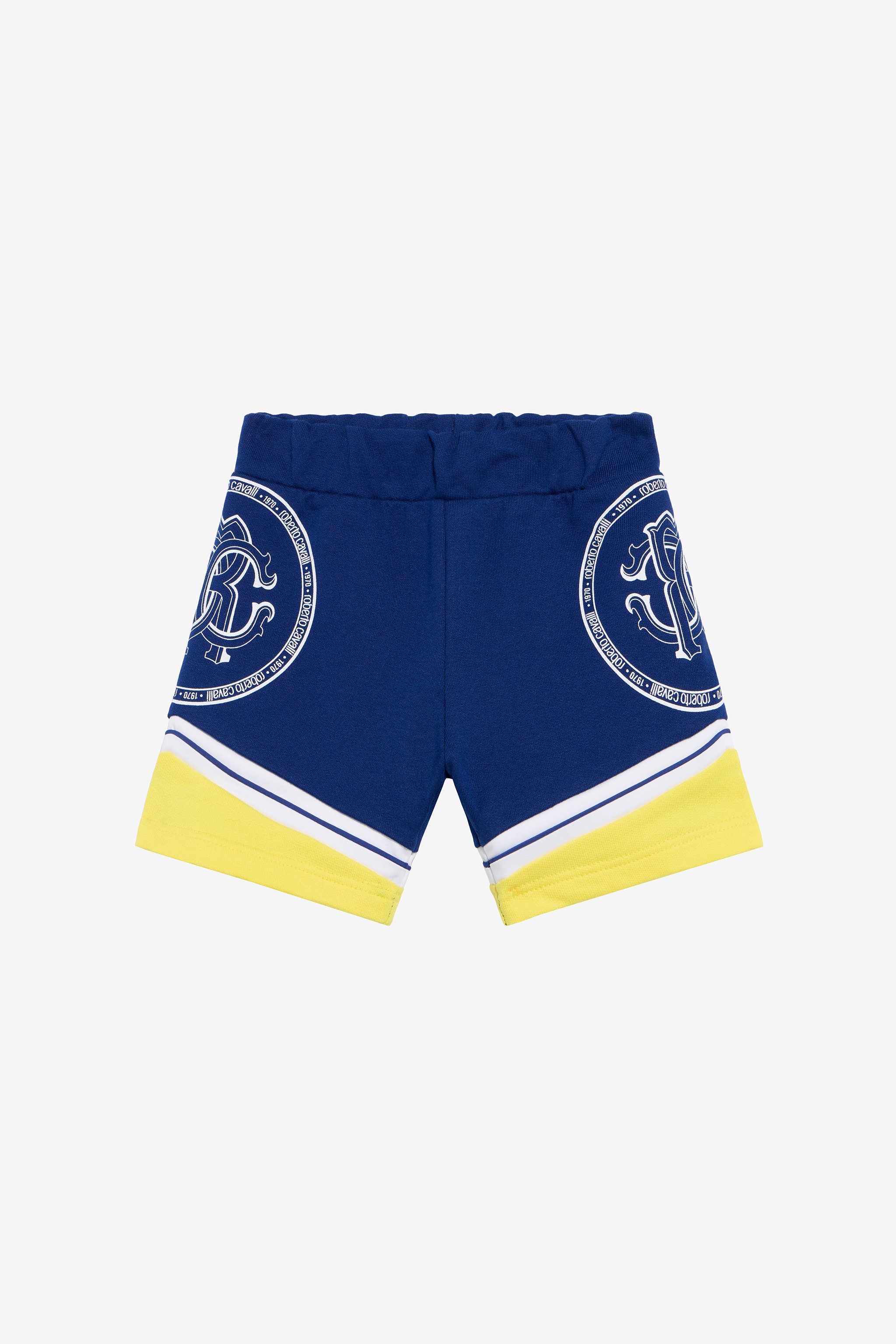 Color-block Shorts With Monogram Rc