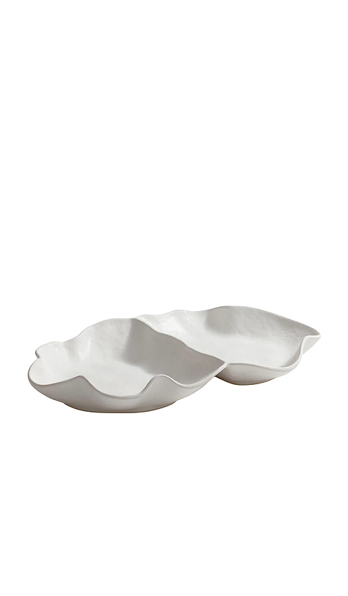 The Favorites Alfresco Ceramic Sectional Serving Bowl en White