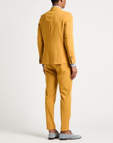 Man Suit Mustard Size 36 Polyester, Viscose, Elastane