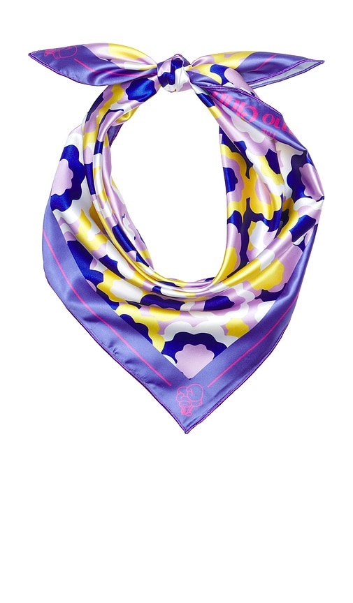 POST SWIM X The Chemo Club Head Scarf in Purple