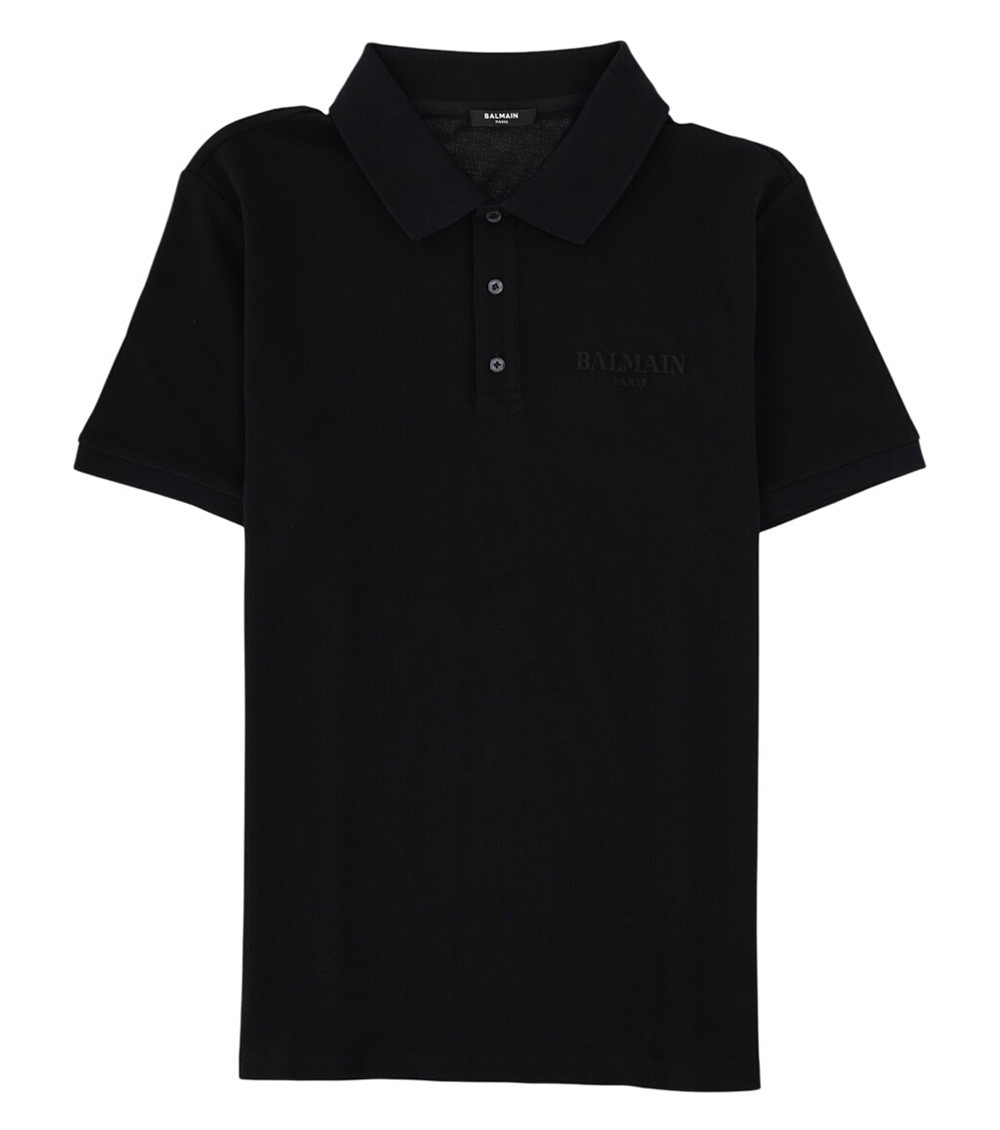 Balmain - short sleeve polo shirt straight fit